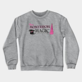 Public Montessori Magic • Pink Tower Material Crewneck Sweatshirt